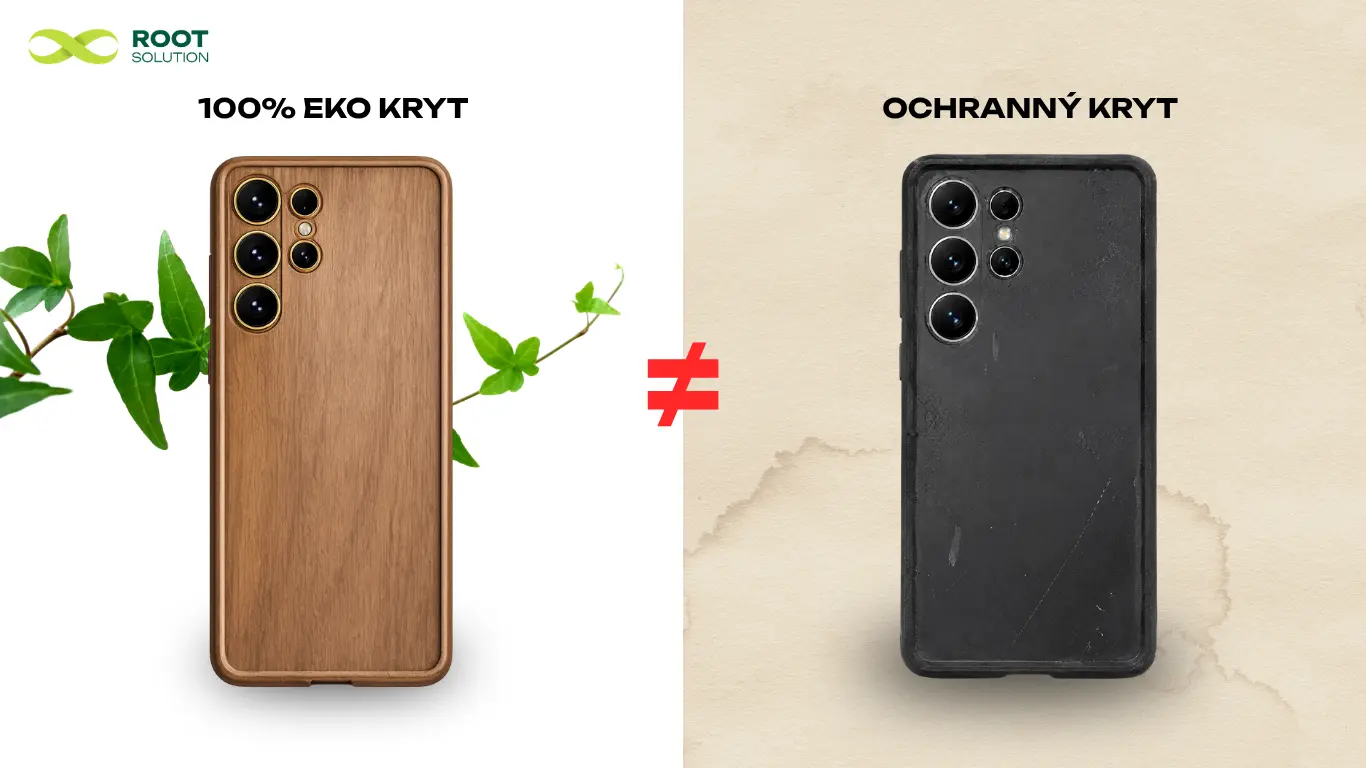 Rozdíl mezi ekologickým produktem a běžným ochranným krytem.