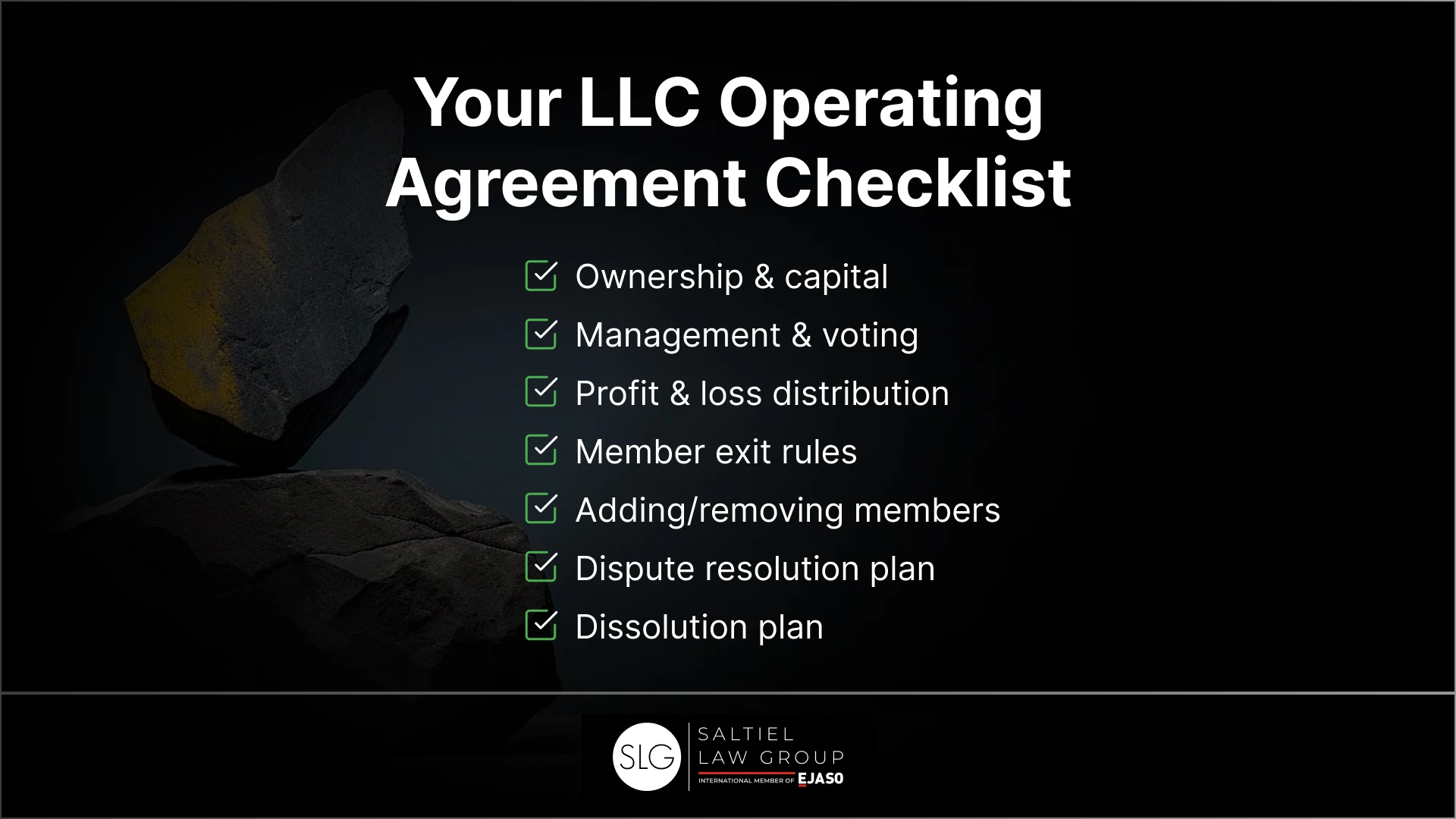 Your LLC Operating Agreement Checklist