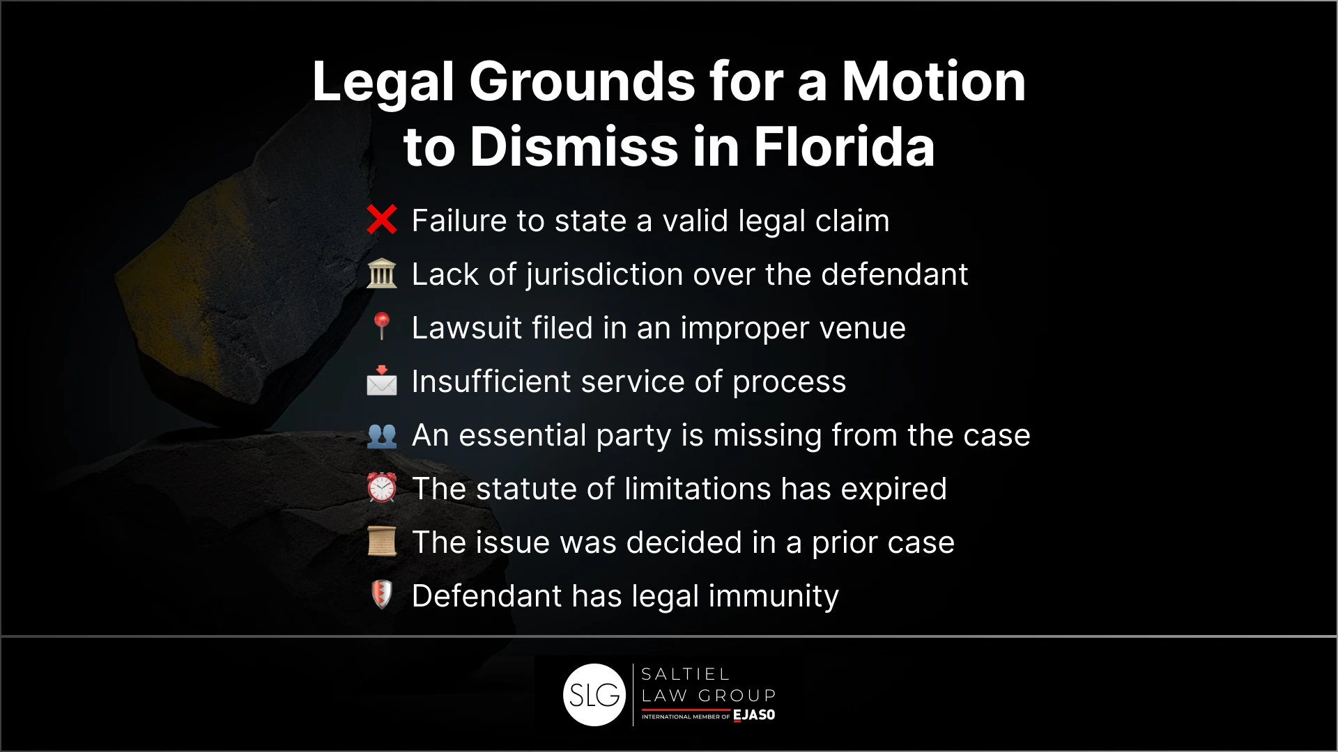 Legal Grounds for a Motion to Dismiss in Florida