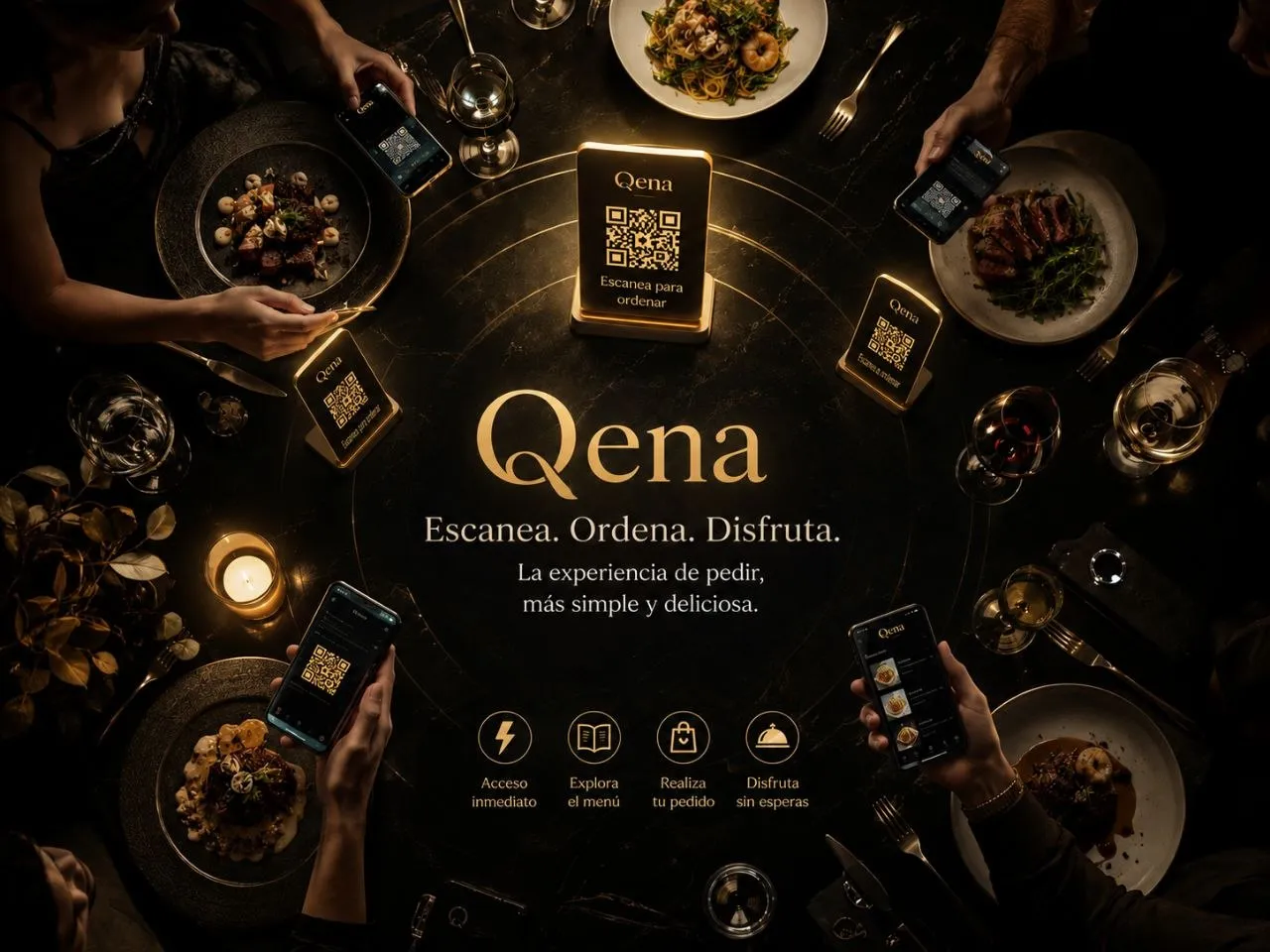 Qena - pedidos y pago por QR