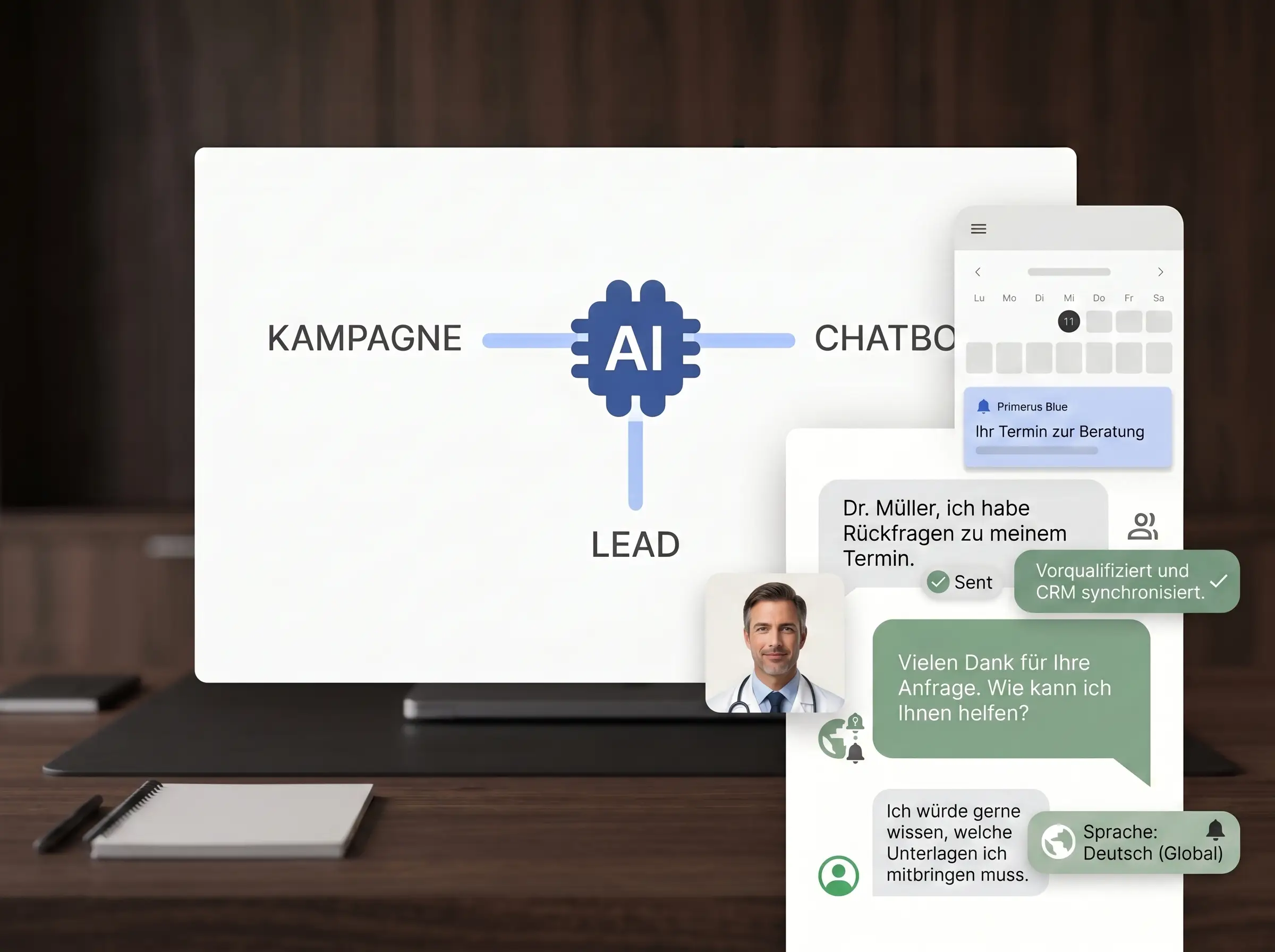 Vollautomatisiertes KI-Marketing und mehrsprachige Chatbots