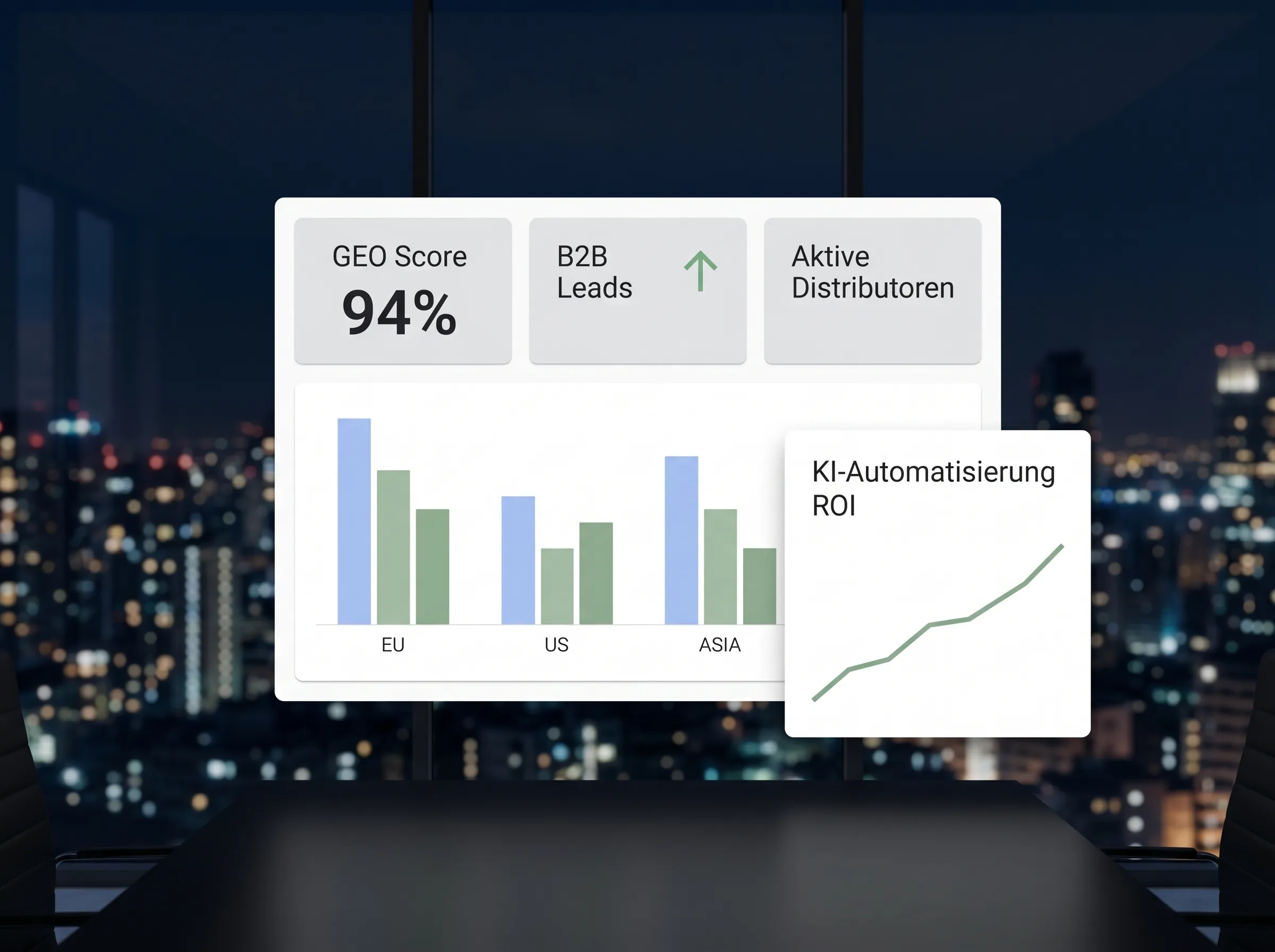 Enterprise Analytics Dashboard für globales Wachstum