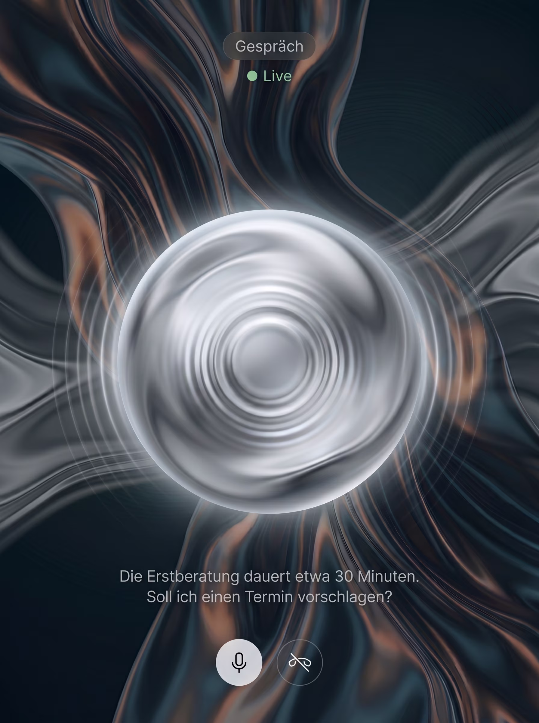 KI-Concierge beantwortet im Chat eine Frage und schlägt einen Termin vor – Primerus