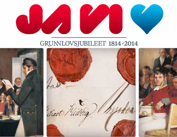 Logo for Grunnlovsjubileet 1814-2014.