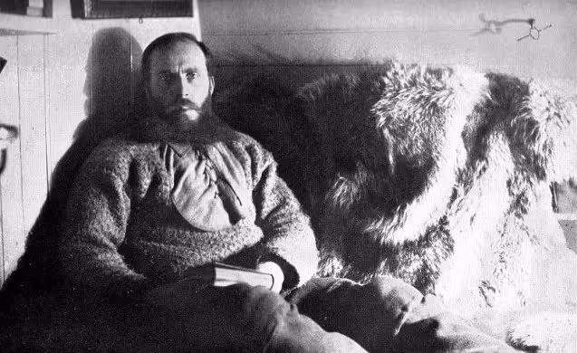 Otto Sverdrup ombord i ”Fram”.