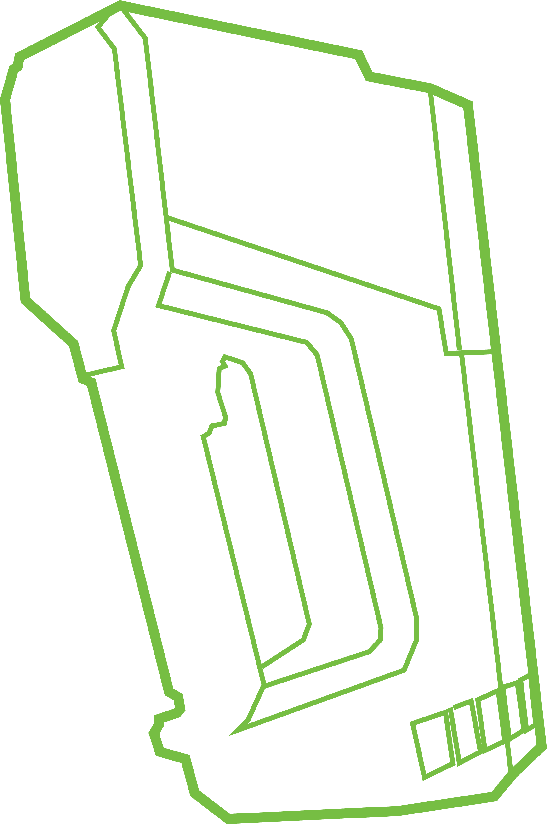 Outline drawing of Blastscout radar
