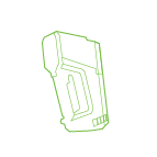 Green outline drawing of MTi Blastscout Radar