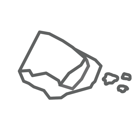 Line drawing symbol for mineral ore