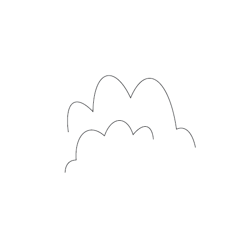 line drawing of a blast