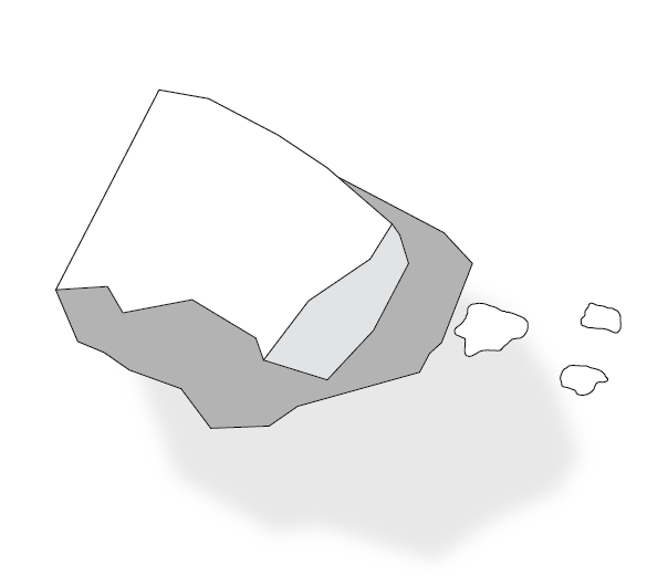 line drawing of mine debris