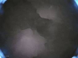 Video showing the inside of a blasthole with a void