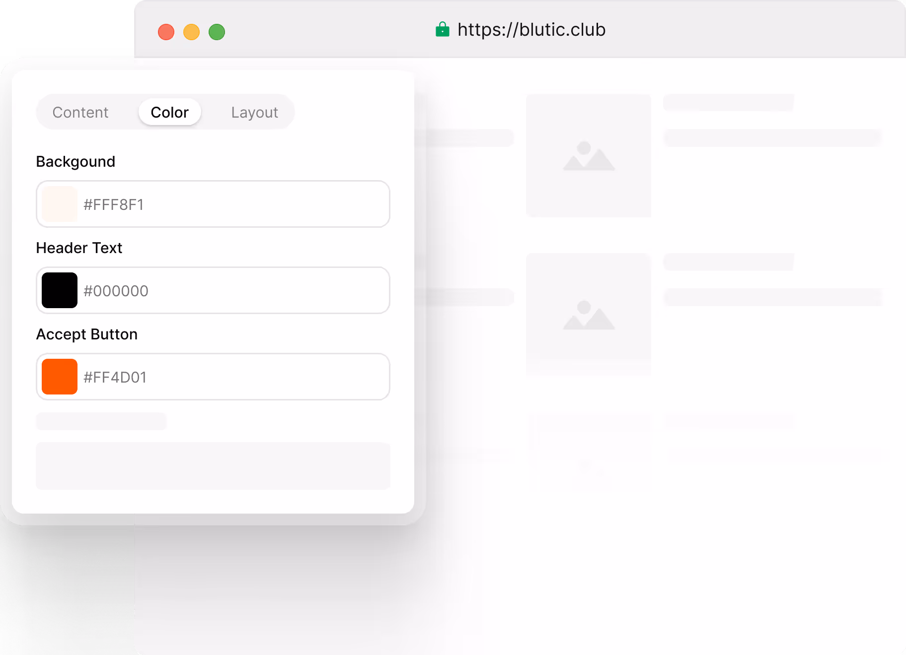 Color dashboard