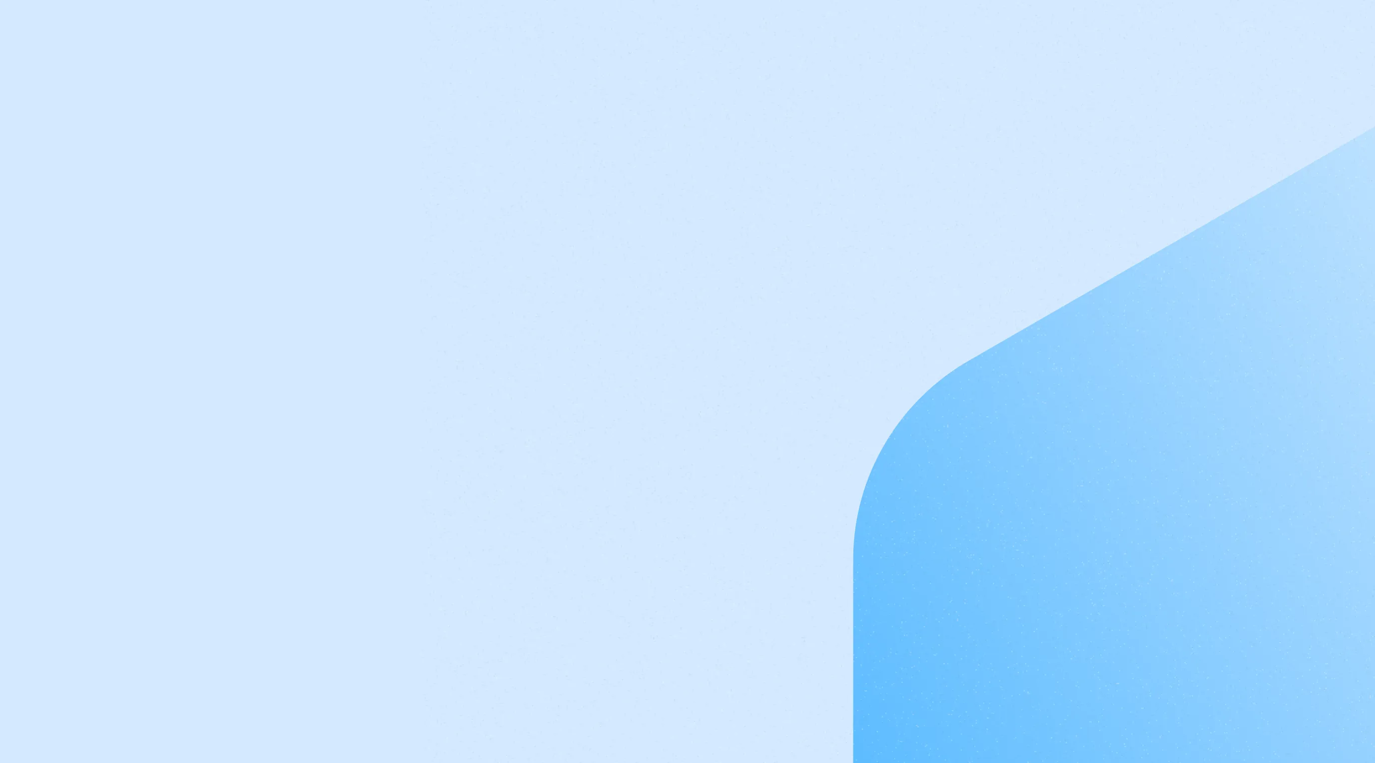 Abstract background with light blue and medium blue rounded shapes.