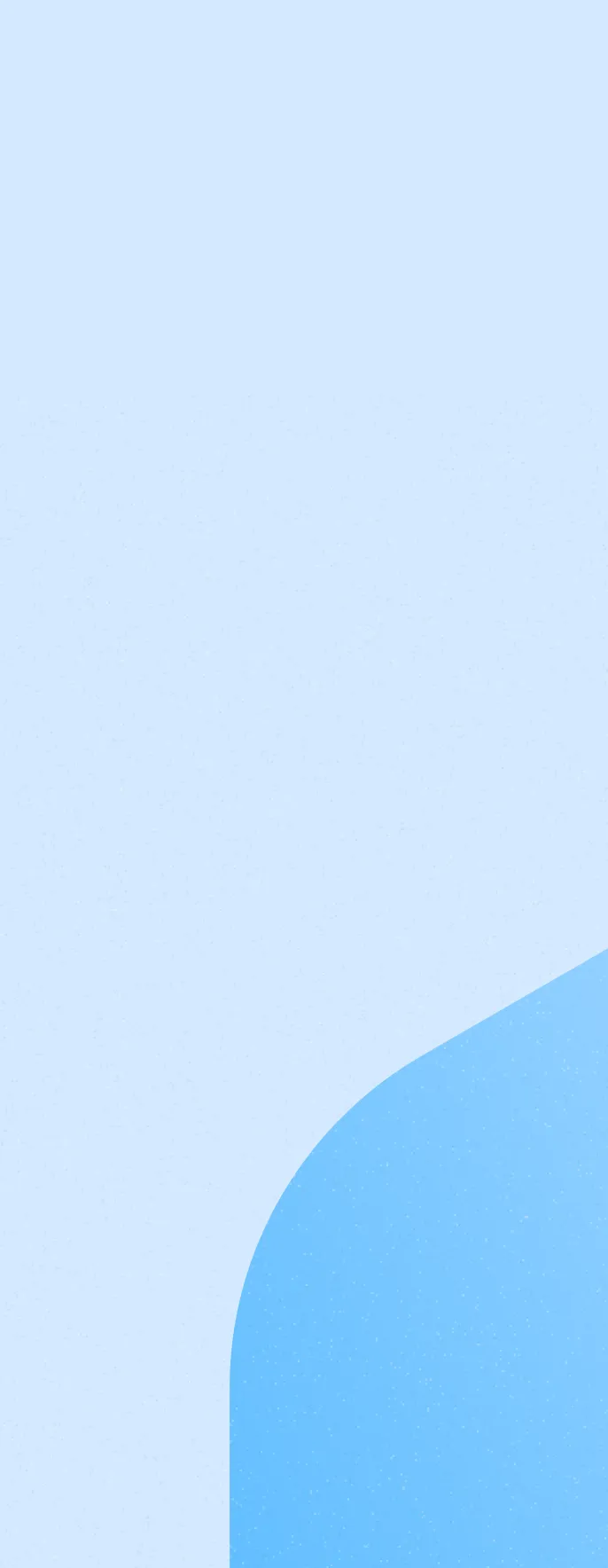 Abstract background with light blue and a curved darker blue shape at the bottom right corner.