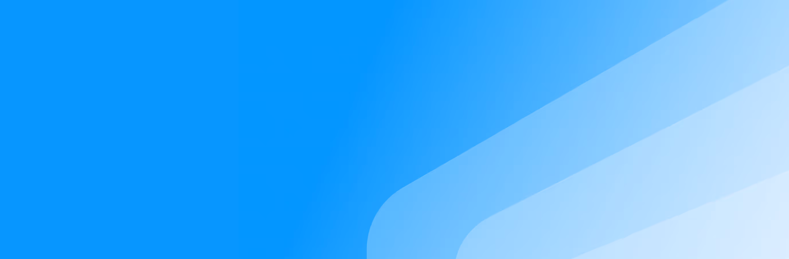 Blue gradient background with curved lines in varying shades of light blue.