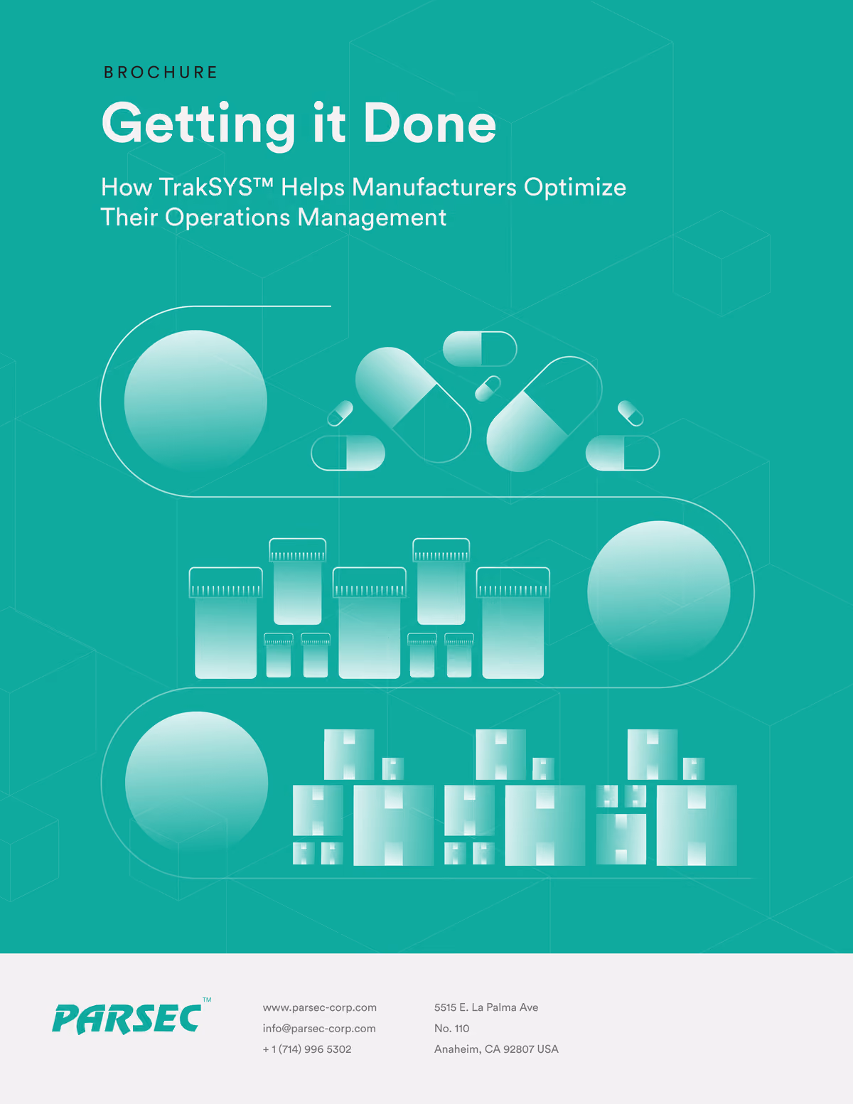Cover of the TrakSYS: An MES Built for Complex Manufacturing brochure