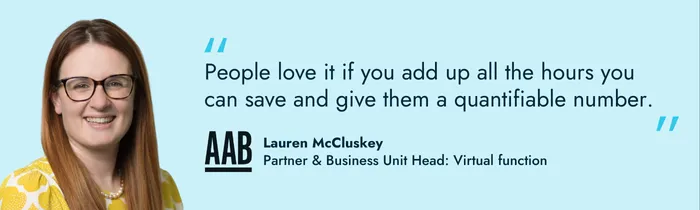 Lauren McCluskey Partner and Business Unit Head: Virtual Function AAB