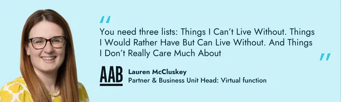 Lauren McCluskey Partner and Business Unit Head: Virtual function AAB