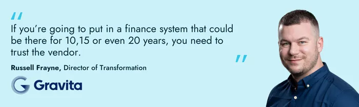 Russell Frayne Director of Transformation Gravita