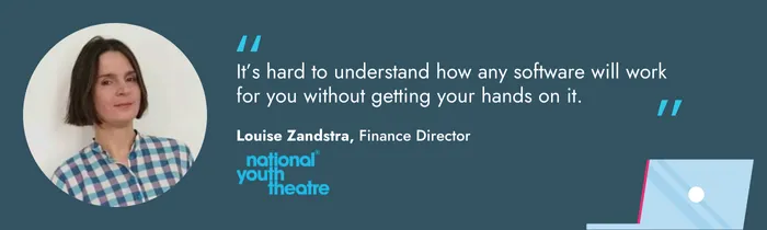 Louise Zandstra Finance Director National Youth Theatre