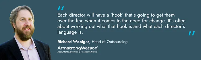 Richard Woolgar Head of Outsourcing Armstrong Watson