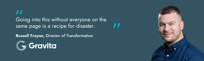 Russell Frayne, Director of Transformation, Gravita