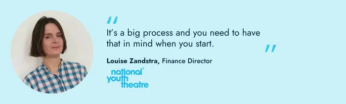 Louise Zandstra, Finance Director, National Youth Theatre