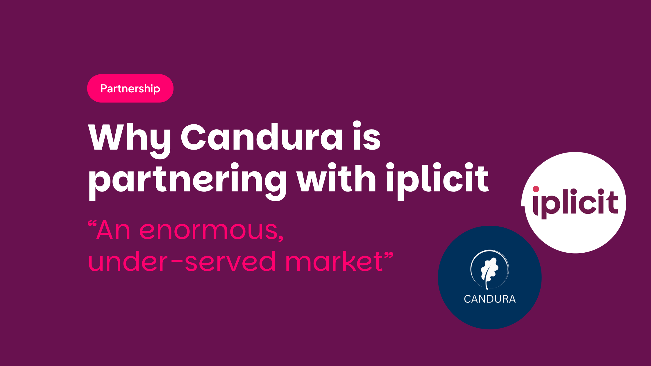 Candura partners with iplicit