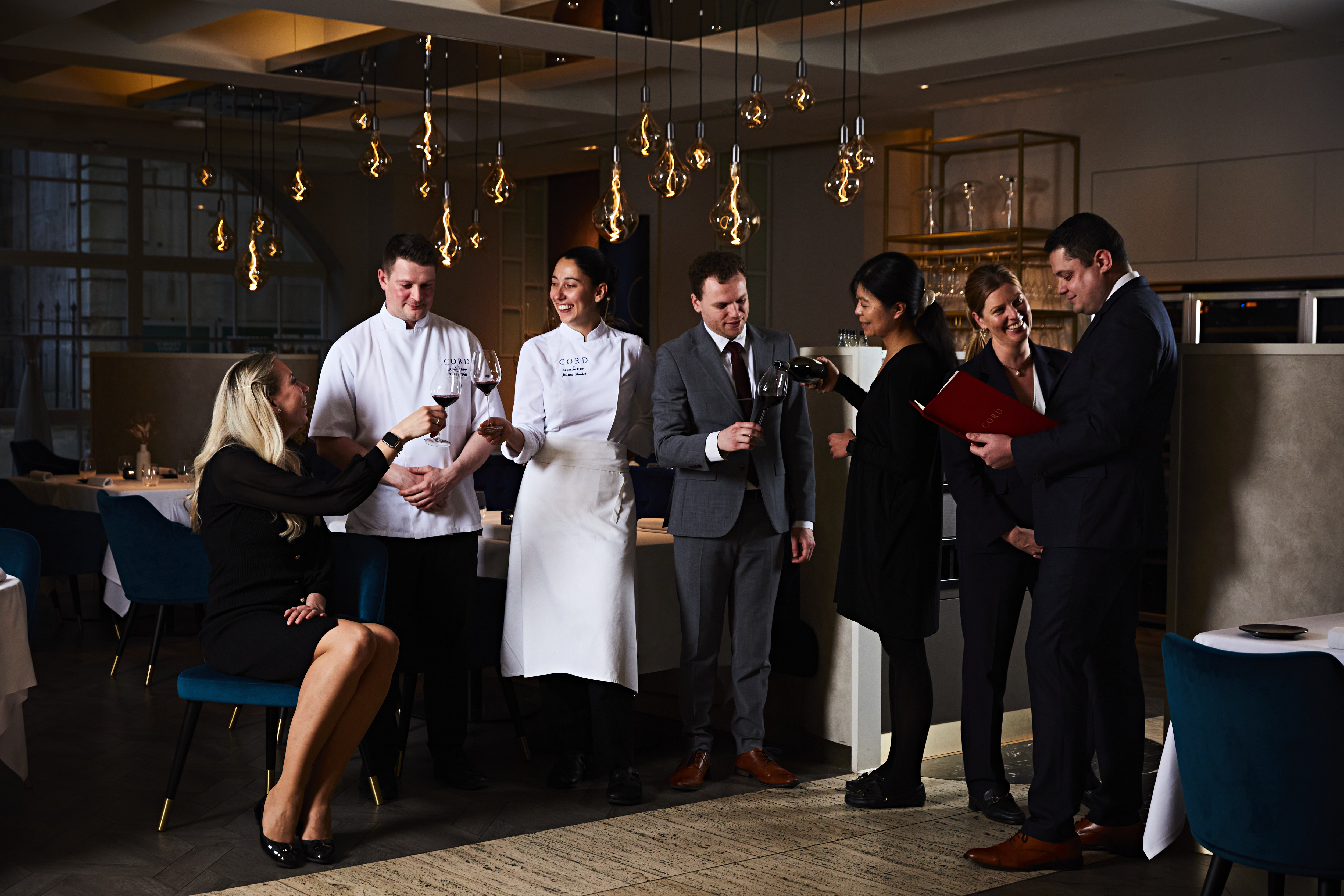 chefs working in the kitchen