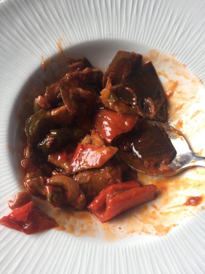 A plate of food with a spoonAI-generated content may be incorrect.