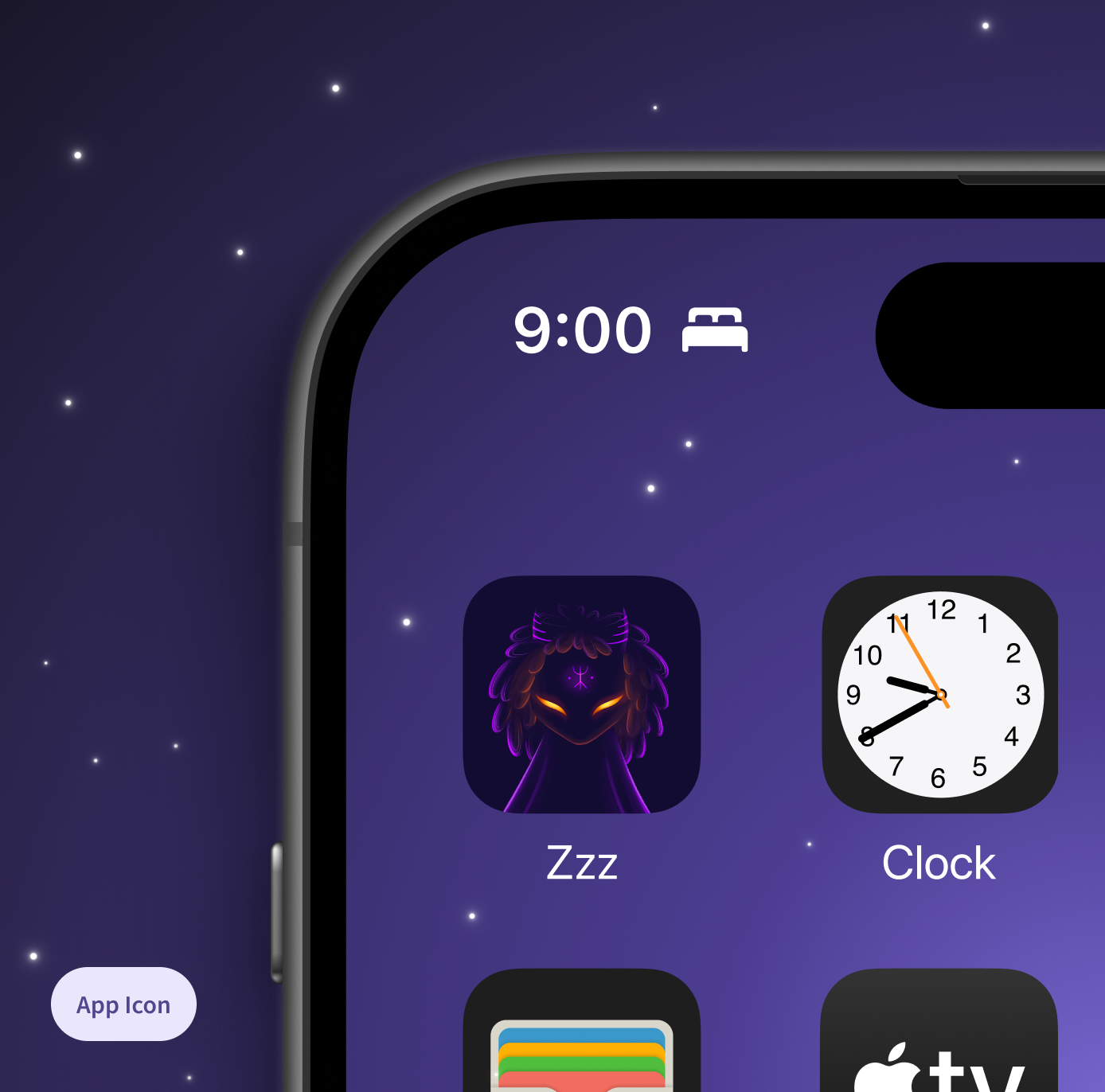 Zzz app icon design – clean brand identity for sleep mobile app.