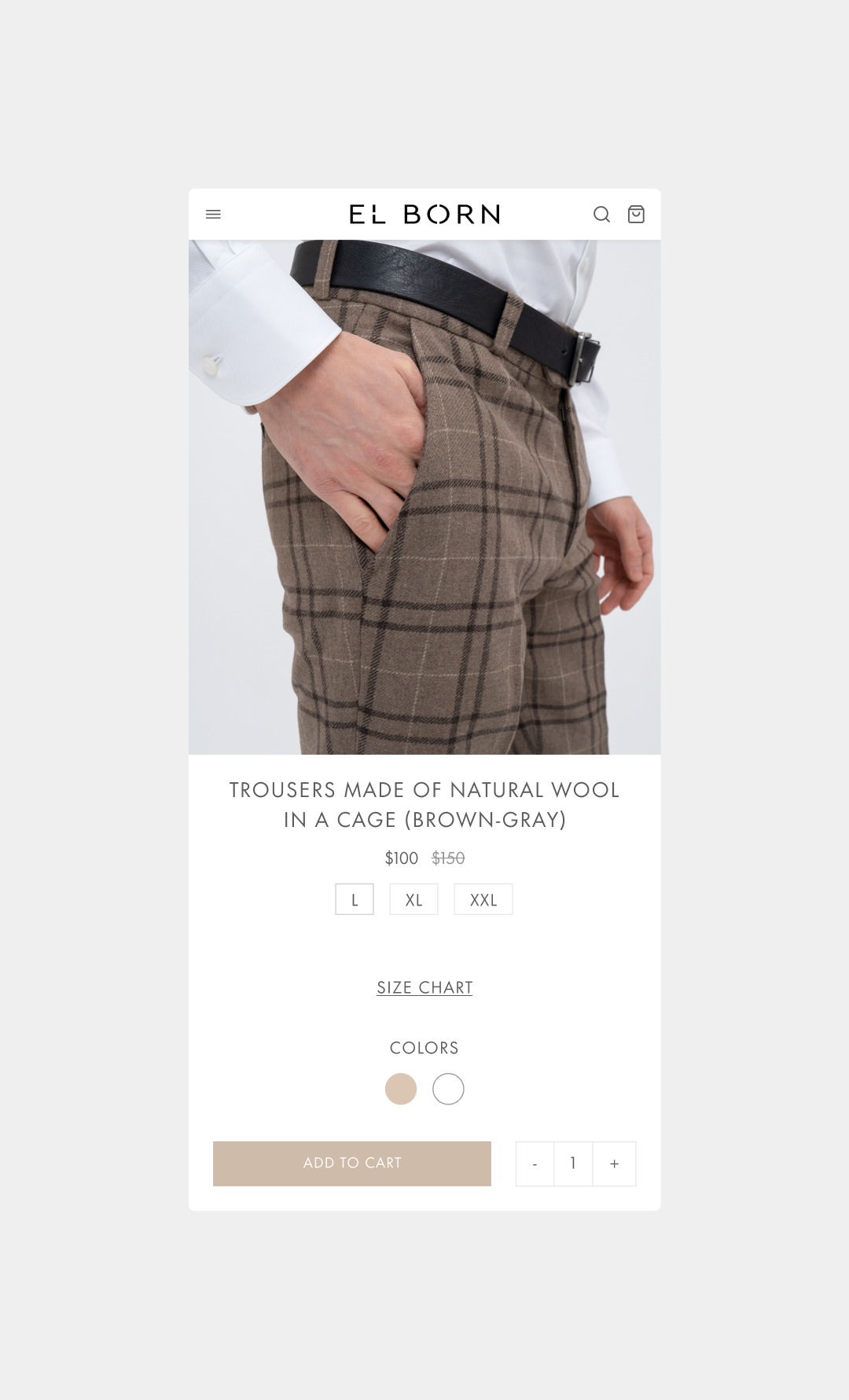 El Born's mobile screen