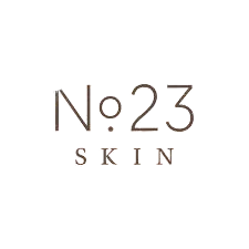 Stylized text logo reading No 23 Skin.