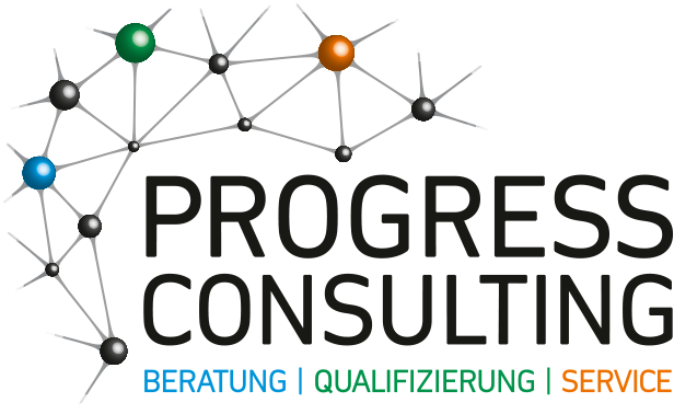 Logo von Progress Consulting. Beratung, Qualifizierung, Service