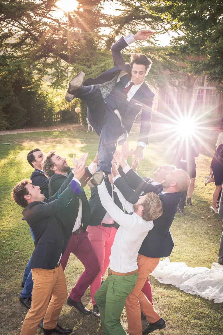 Photo de groupe mariage provence