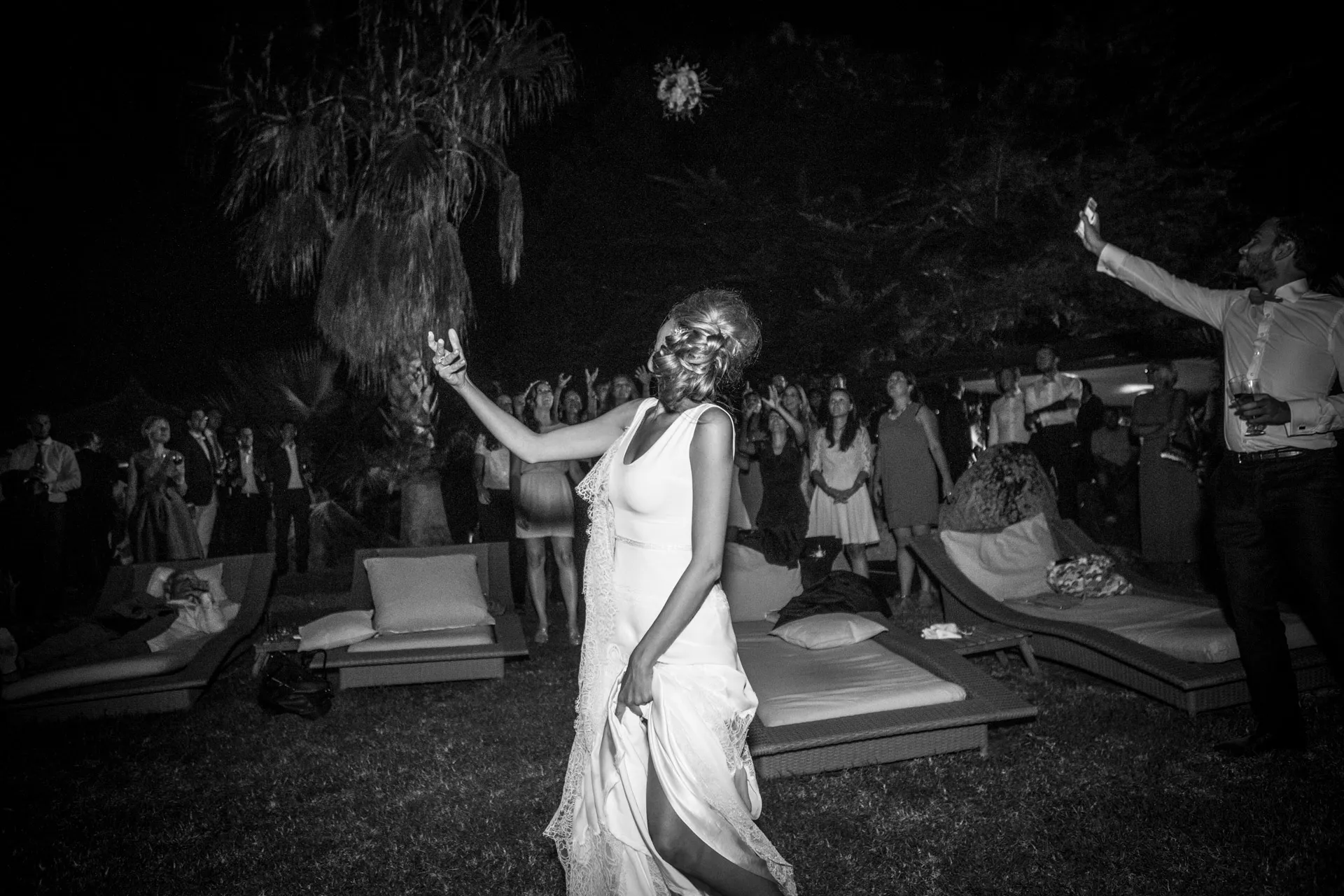 Photographe mariage Ajaccio — réception élégante face à la Méditerranée