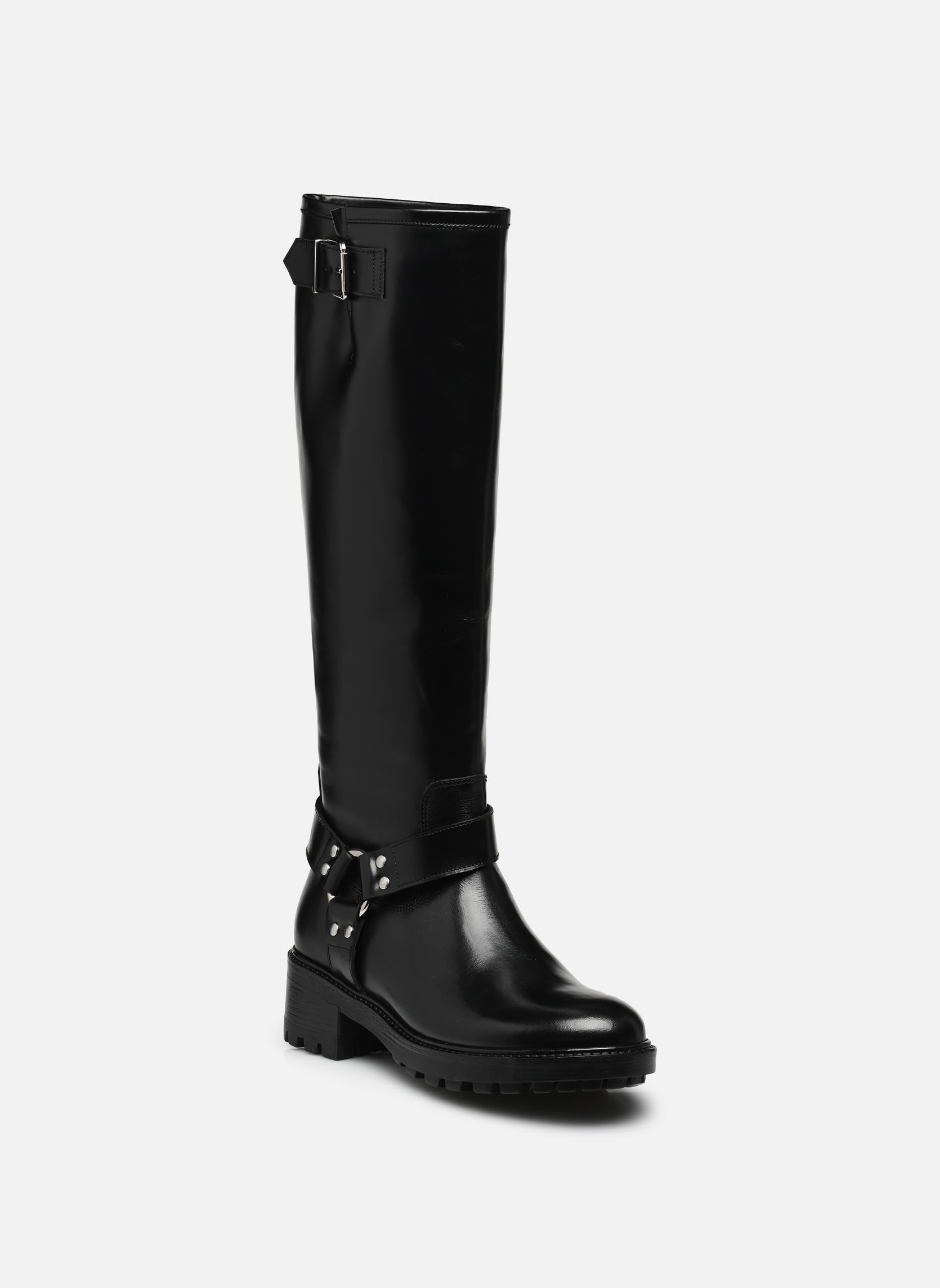 Bottes hautes noires plates tendance rentrée 2025