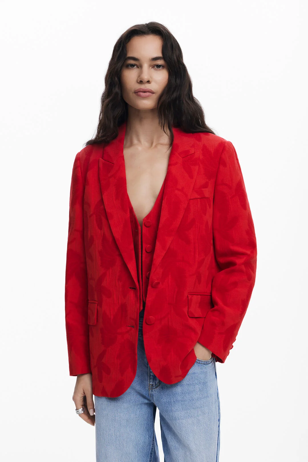 Blazer rouge tendance automne hiver