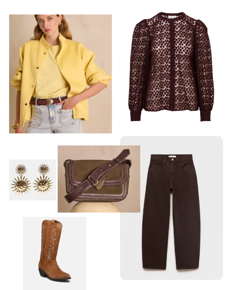 tenue de bureau bohème tendance automne 2025