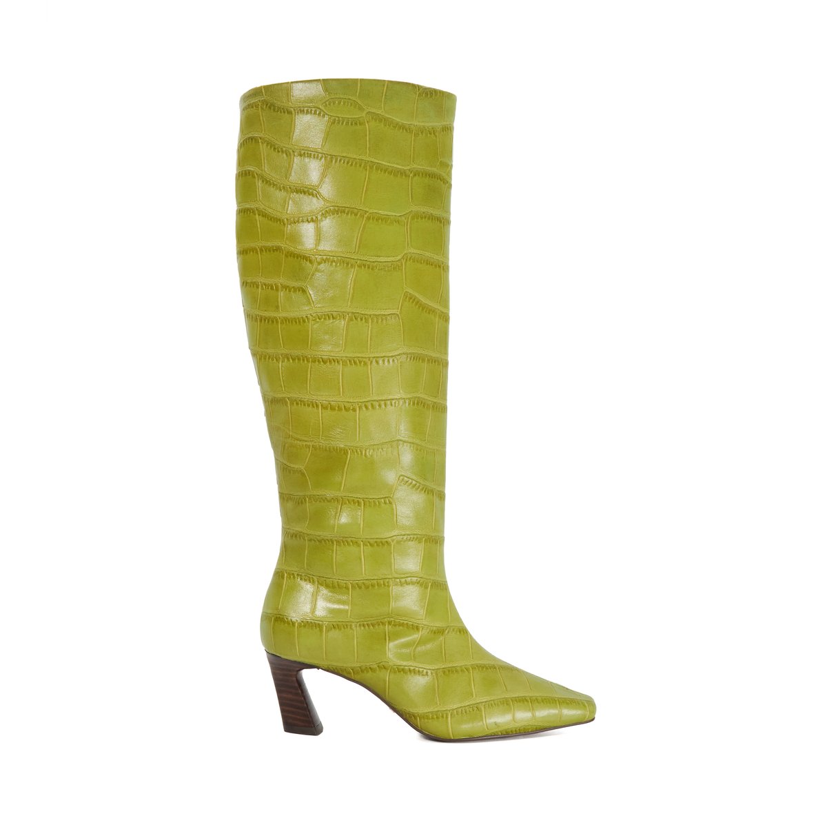 bottes vert pistache tendance automne 2025
