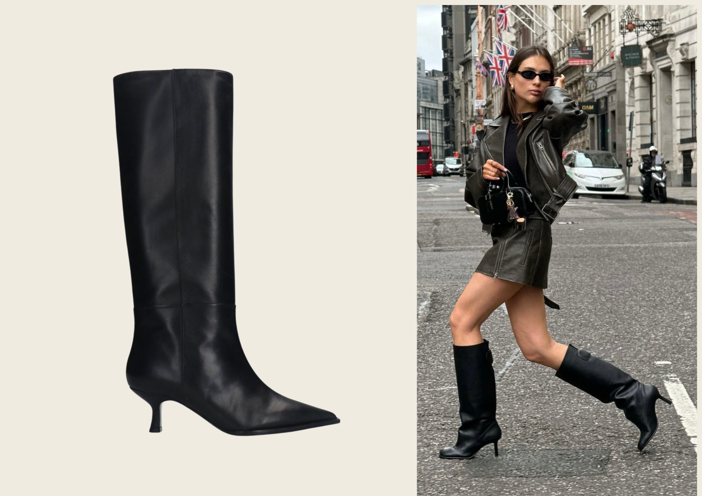 Bottes kitten heels tendance automne 2025