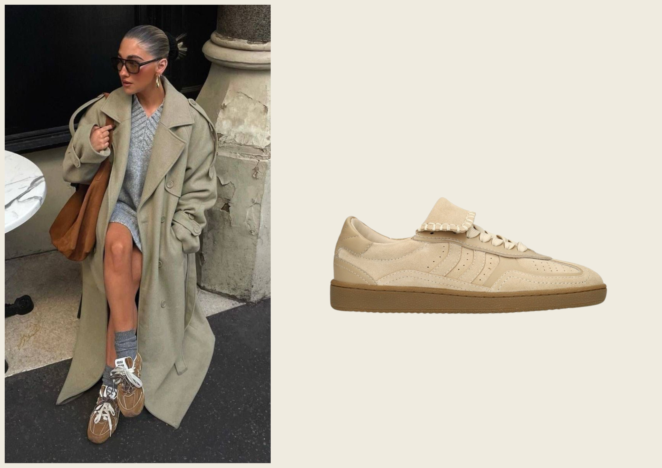 Baskets daim tendance automne 2025