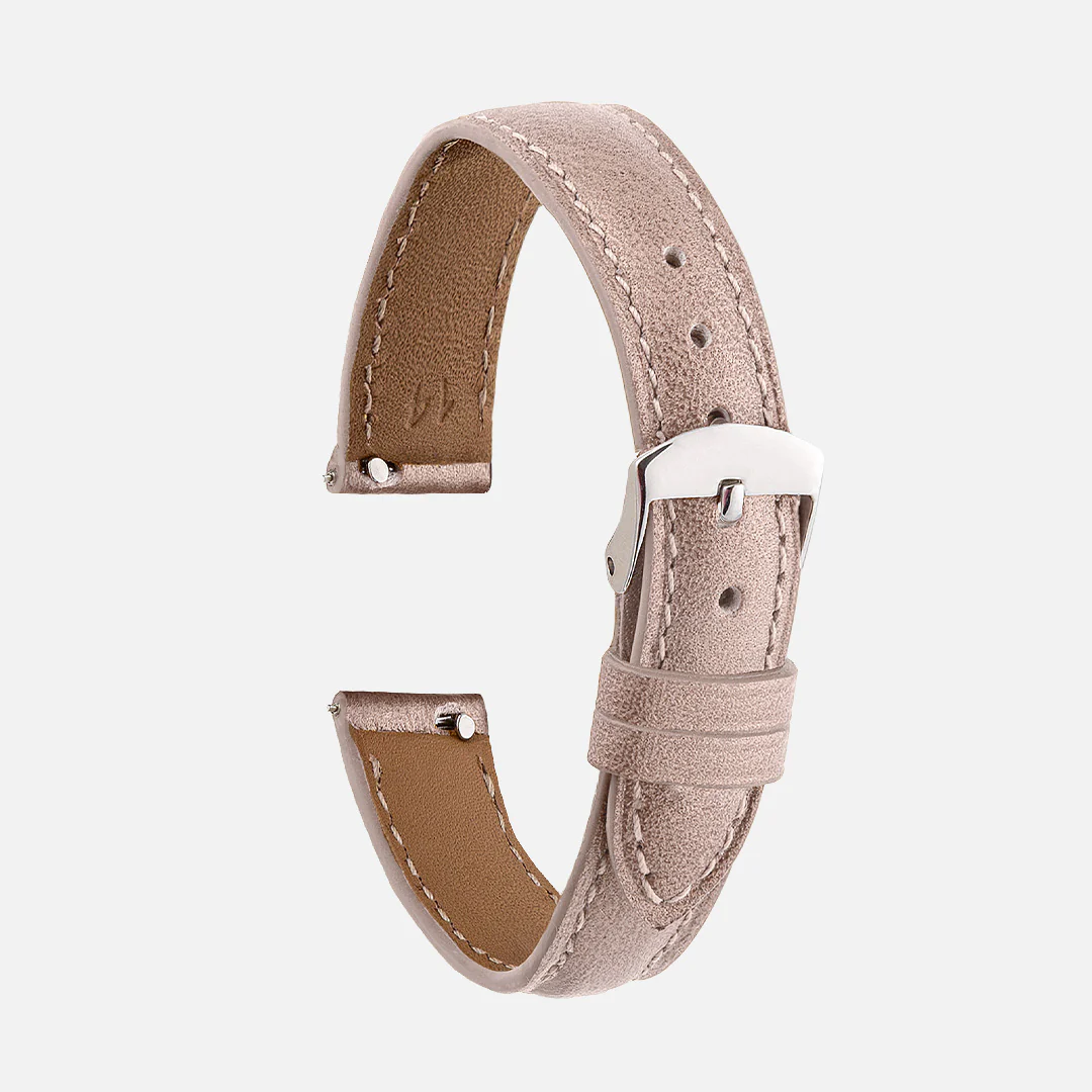 bracelet montre cuir nacré tenue de fête