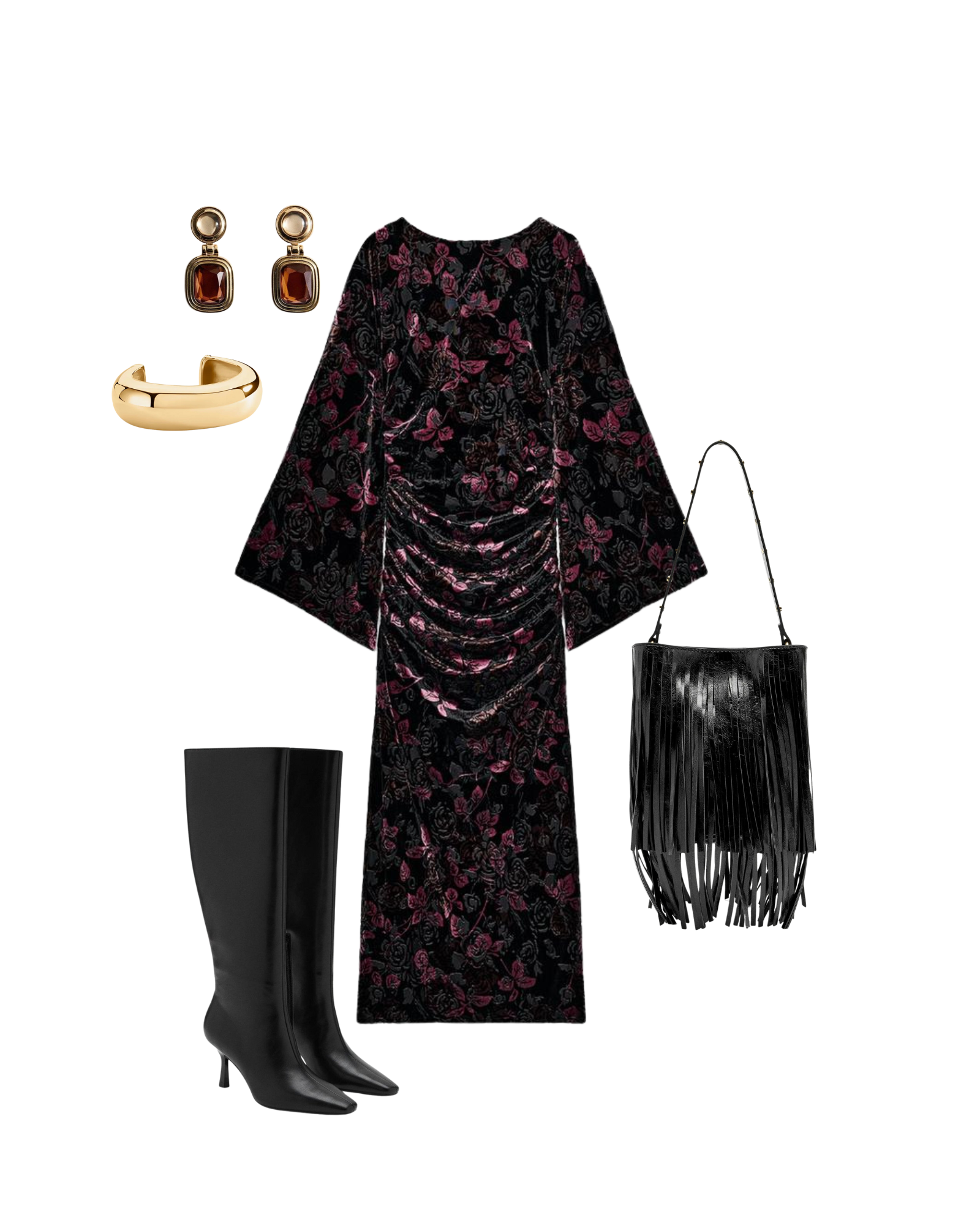 2025 bohemian chic party outfit