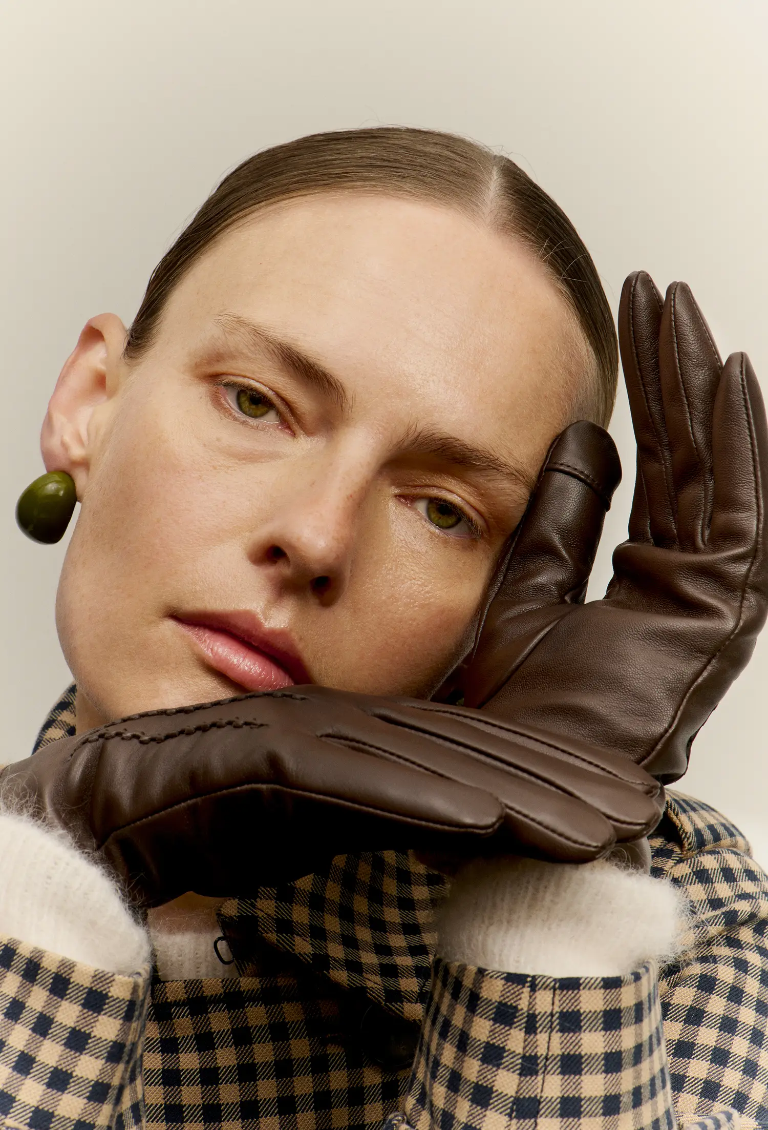 Gants cuir marron tendance hiver 2026