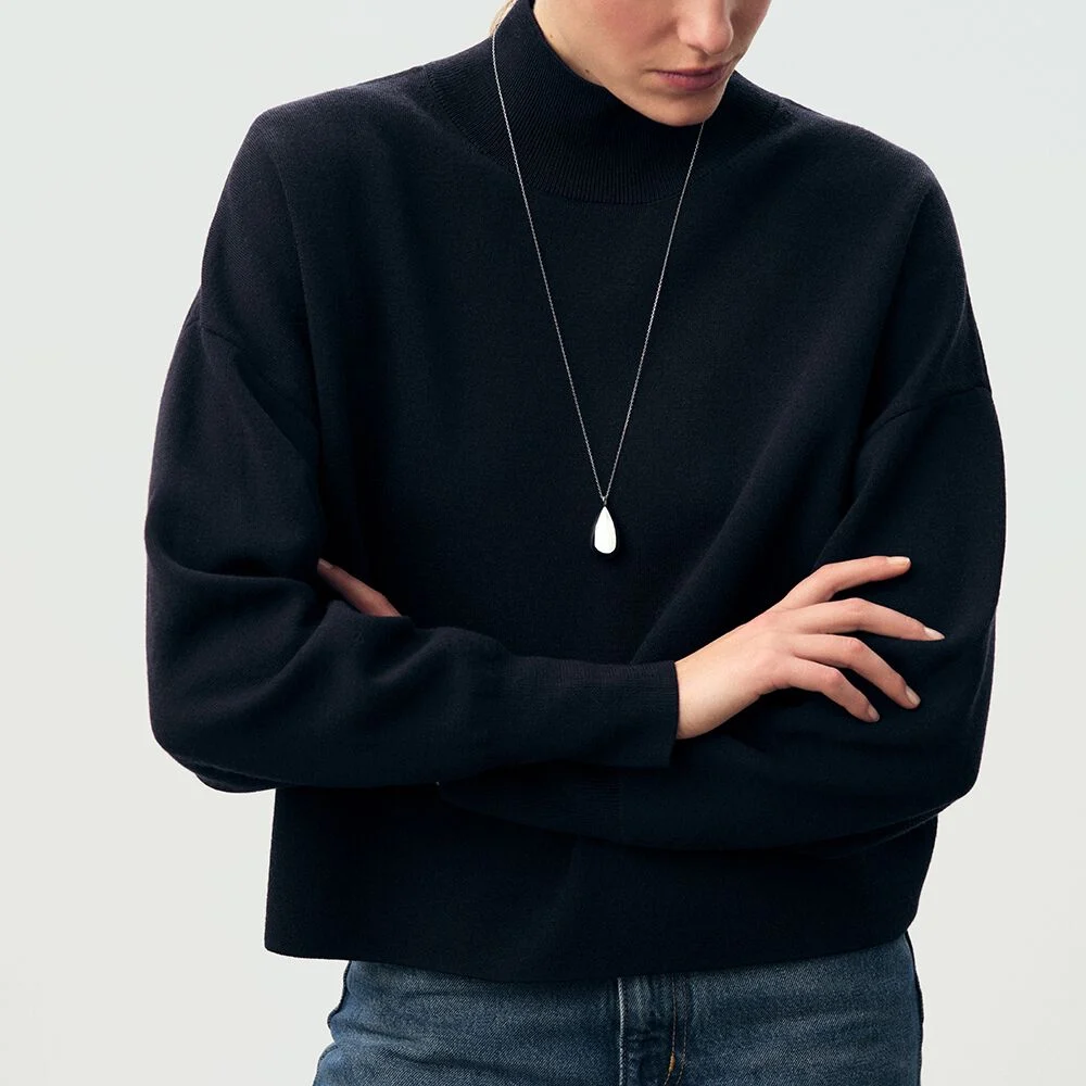 sautoir argenté tendance hiver 2026