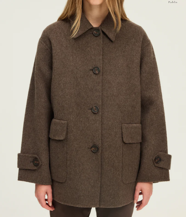 Manteau laine court soldes hiver 2026