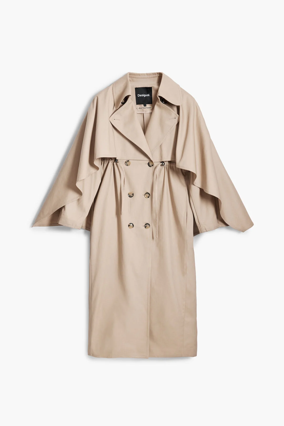 trench long beige efortless parisian chic