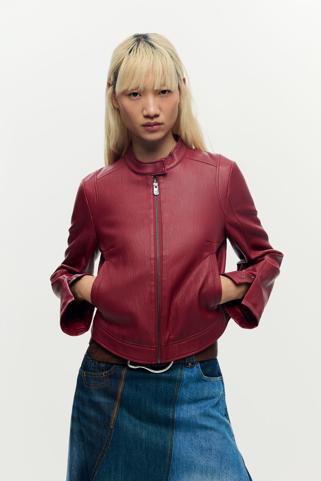 Veste cuir cropped tendance printemps été 2026