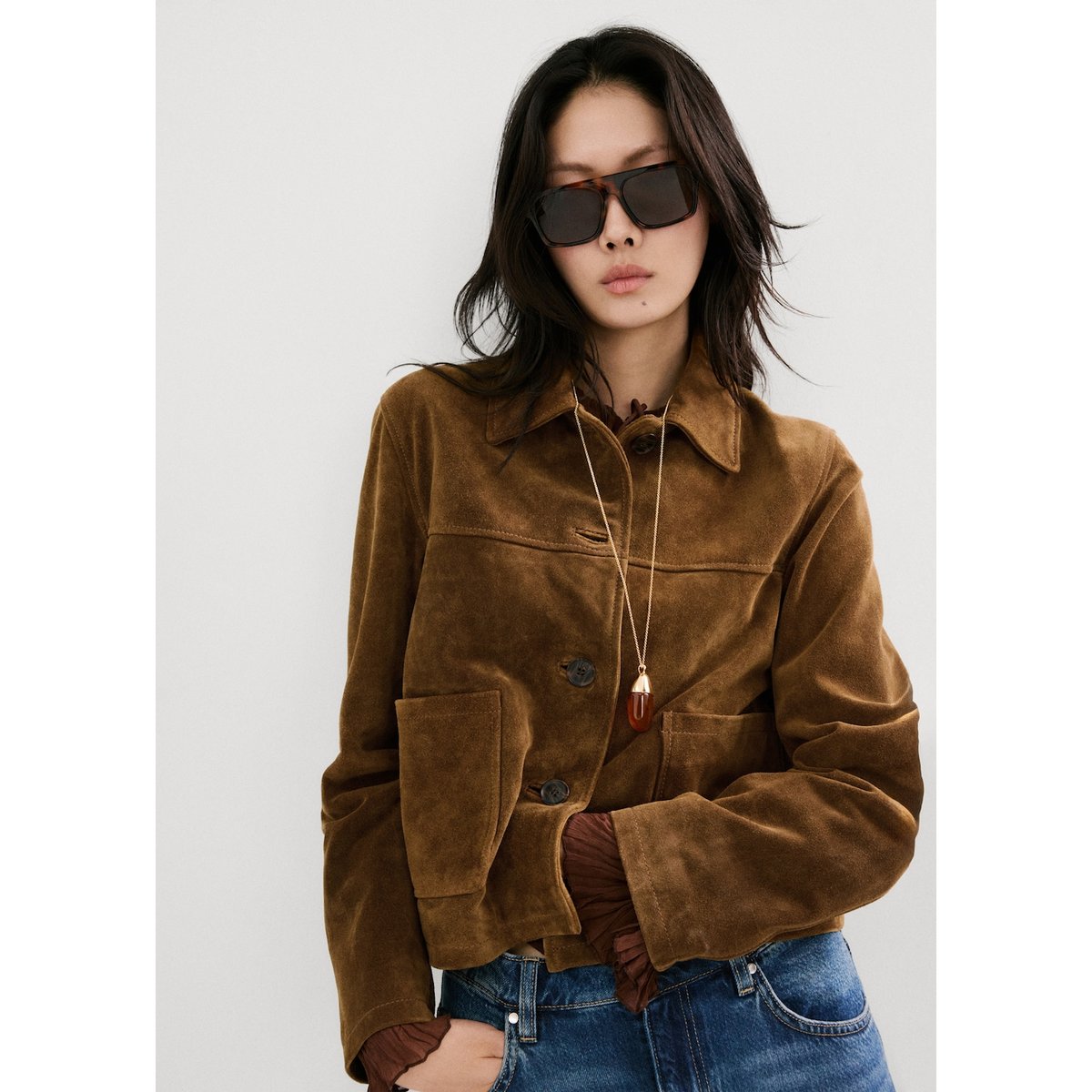 Veste daim tendance printemps été 2026